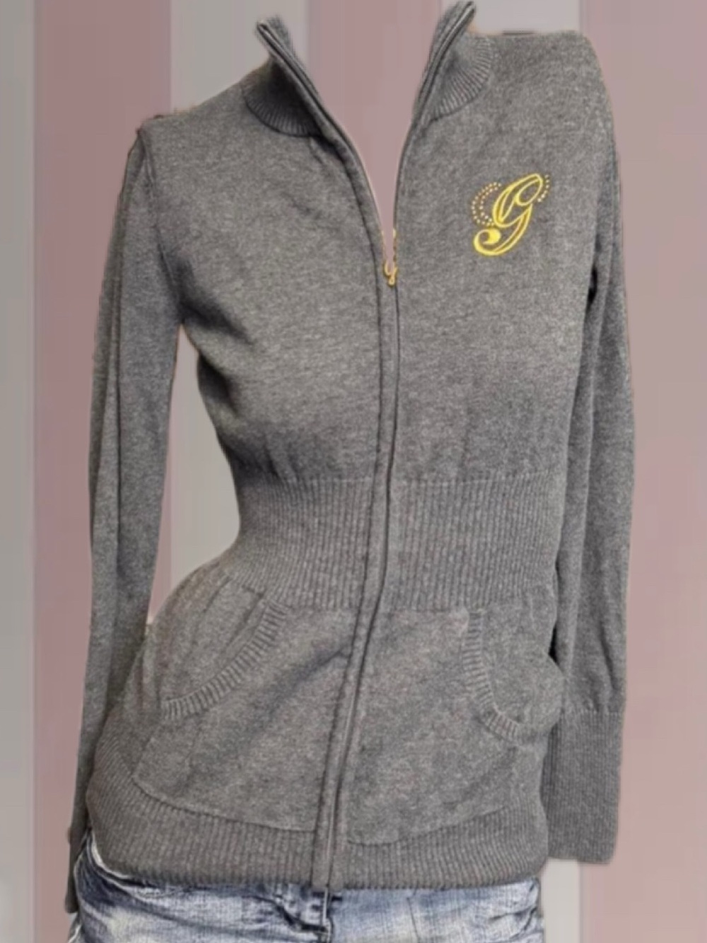 Guess Cinch-Waist Zip Up